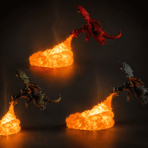 Dragon Fire Lamp: Drogon, Rhaegal and Viserion