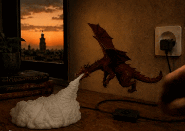 Dragon Fire Lamp: Drogon, Rhaegal and Viserion